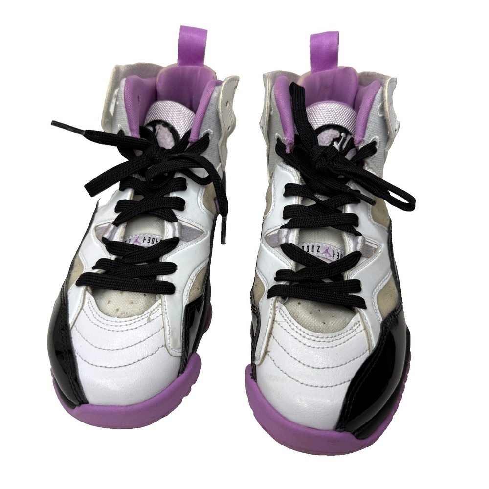 Nike Jordan Jumpman Two Trey DQ8431-105 White Black‎ purple / pink YOUTH Sz 6Y